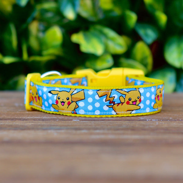 Pikachu Pokemon Dog Collar: XS-L