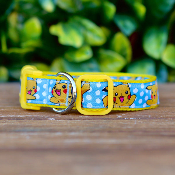 Pikachu Pokemon Dog Collar: XS-L