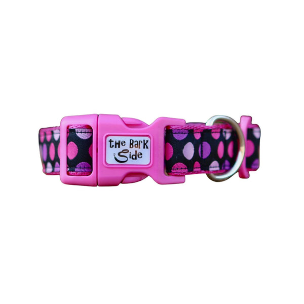 Pink Spot Dog Collar / XS - L