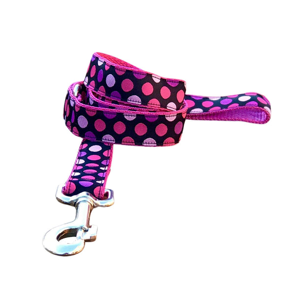 Pink Spot Dog Lead - Leash