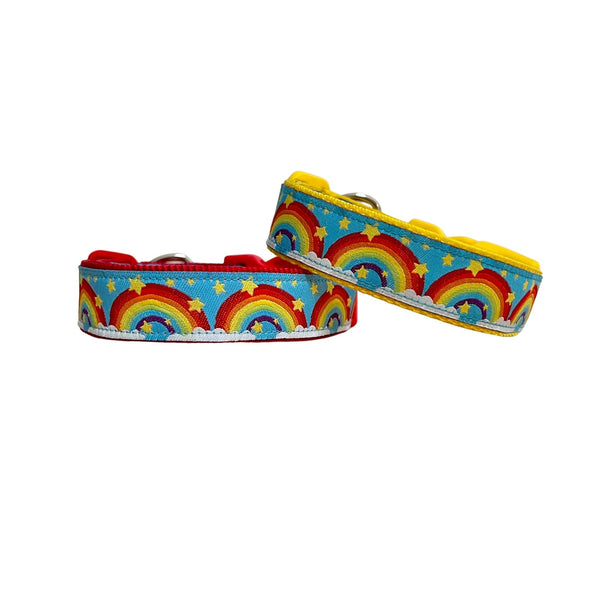 Rainbow Dog Collar: XS-L