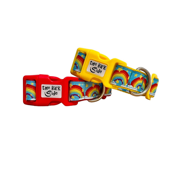 Rainbow Dog Collar: XS-L