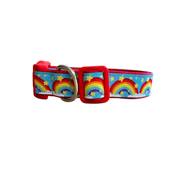 Rainbow Dog Collar: XS-L