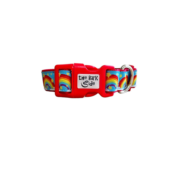 Rainbow Dog Collar: XS-L