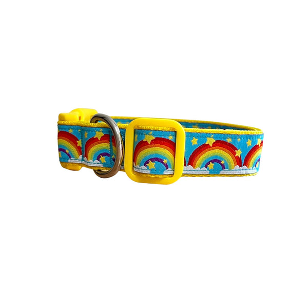 Rainbow Dog Collar: XS-L