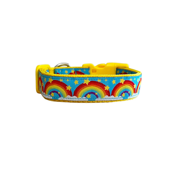 Rainbow Dog Collar: XS-L