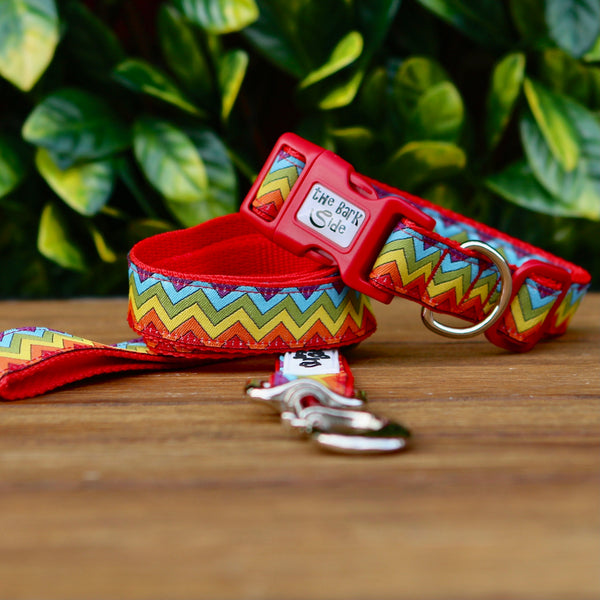 Rainbow Waves Dog Lead - Leash