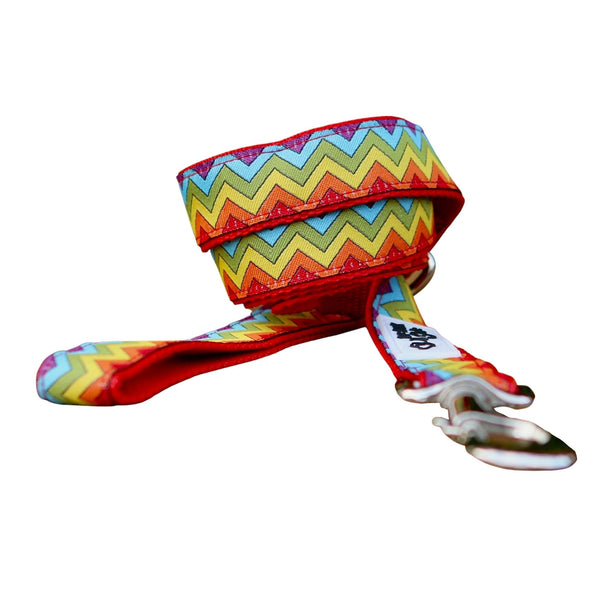 Rainbow Waves Dog Lead - Leash