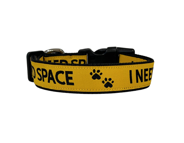 'I Need Space' Dog Collar: S-L