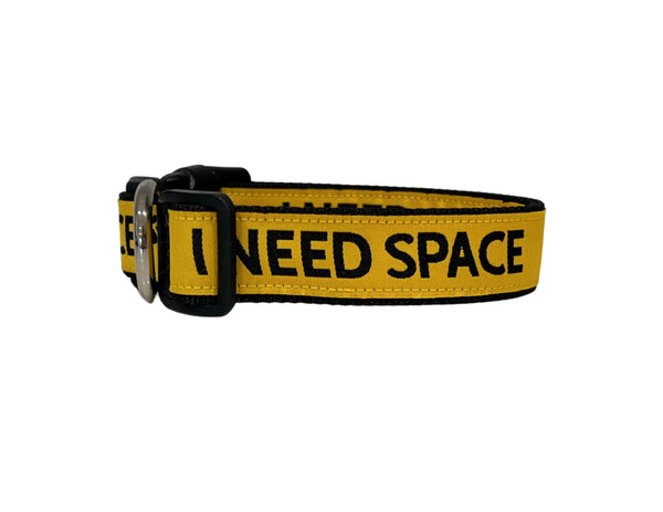 'I Need Space' Dog Collar: S-L