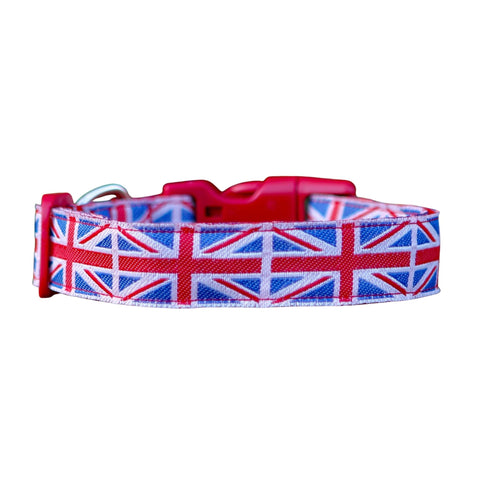 Union Jack Dog Collar / S - L