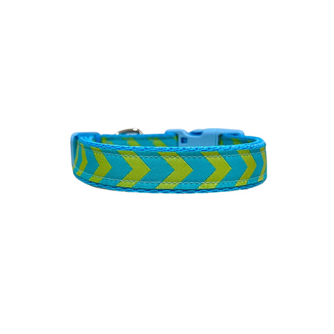 Blue & Green Arrows Dog Collar / XS - M