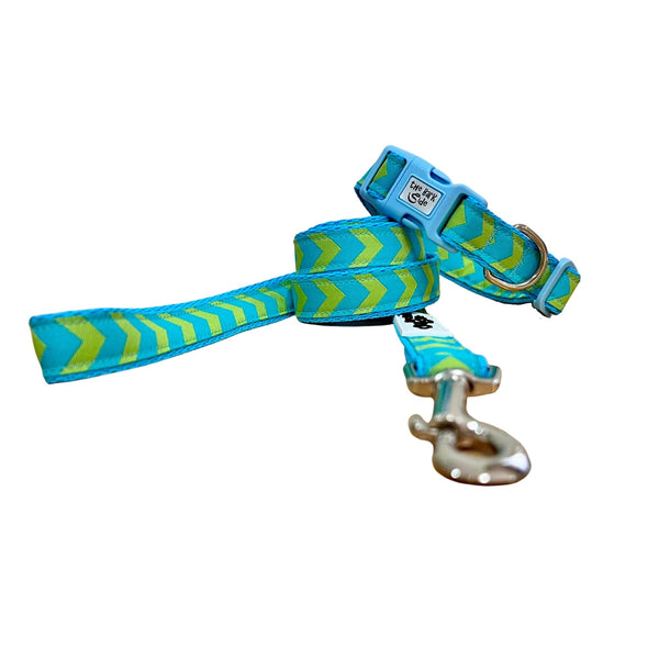Blue & Green Arrows Dog Collar / XS - M
