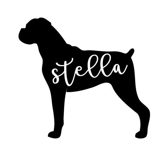 Personalised Boxer Decal / Sticker