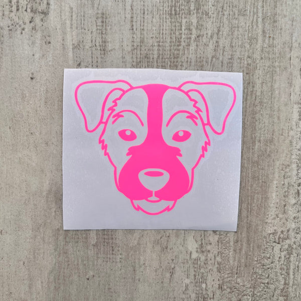 Jack Russell Terrier Face Decal / Sticker