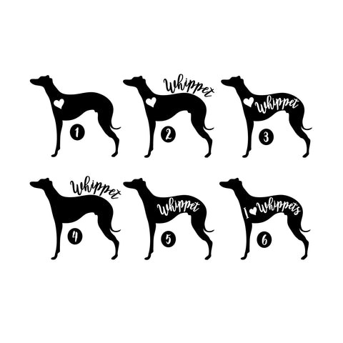 Whippet Decal / Sticker / Sighthound / Dog