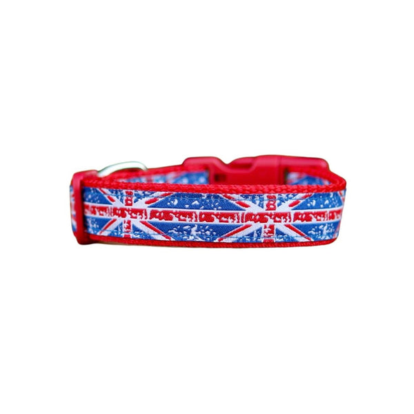 Small Union Jack Dog Collar / XS - M